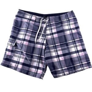 RSSURF Board Shorts Beach Surf Size 40 Summer Skate Gray‎ pink